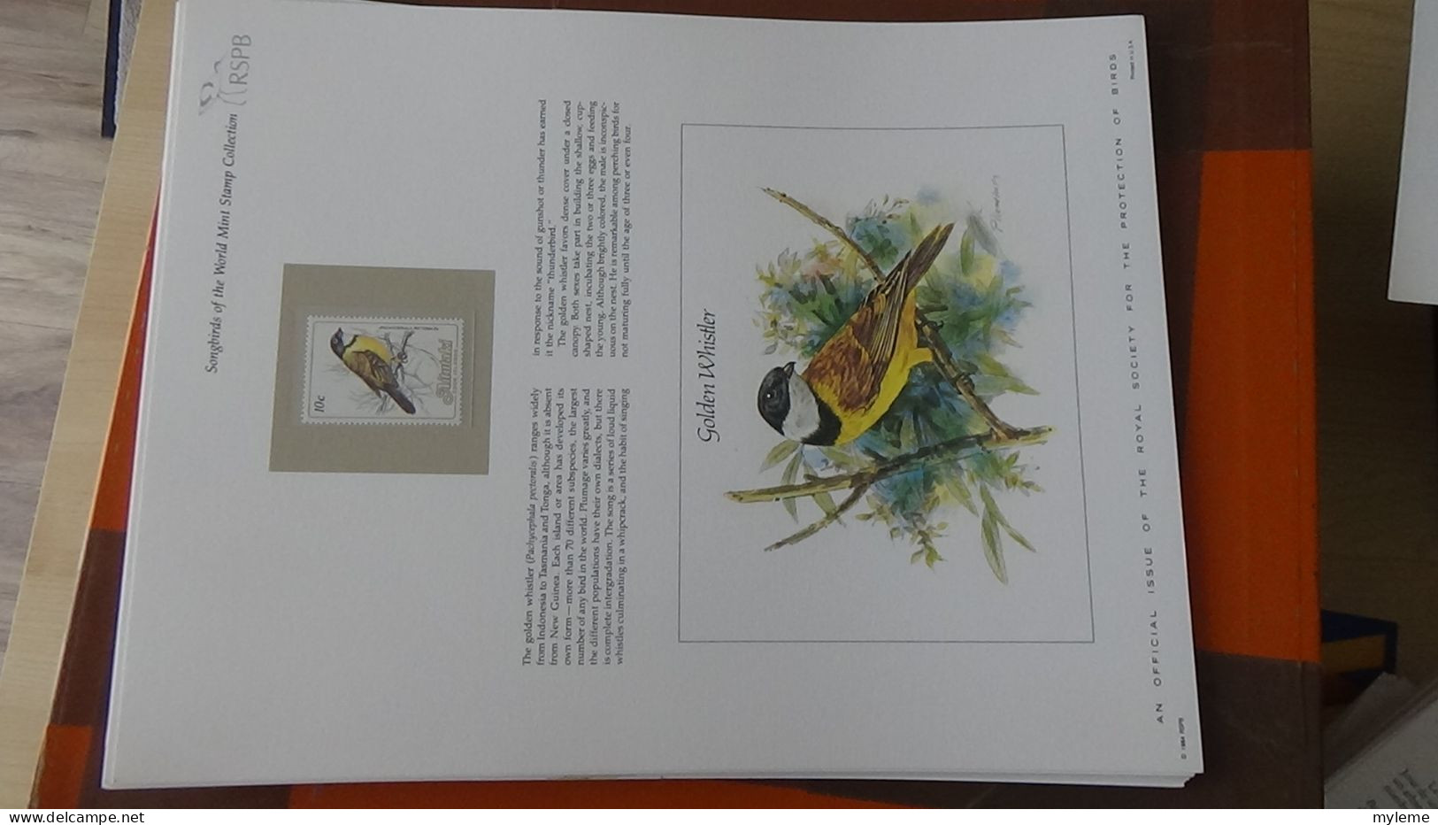 BF73 Bel ensemble de documents avec timbres ** sur les oiseaux + coffret A saisir !!!