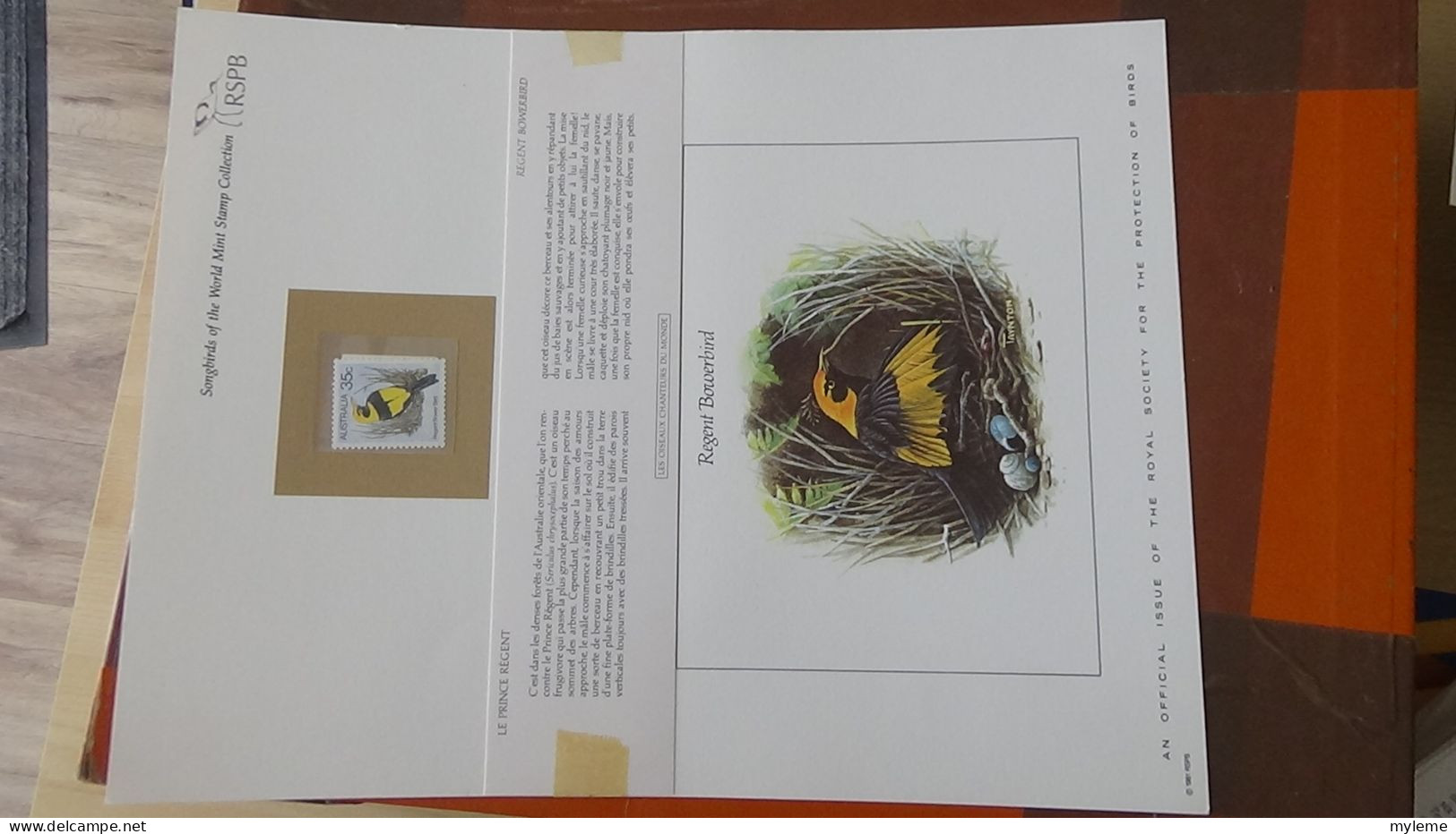 BF73 Bel ensemble de documents avec timbres ** sur les oiseaux + coffret A saisir !!!