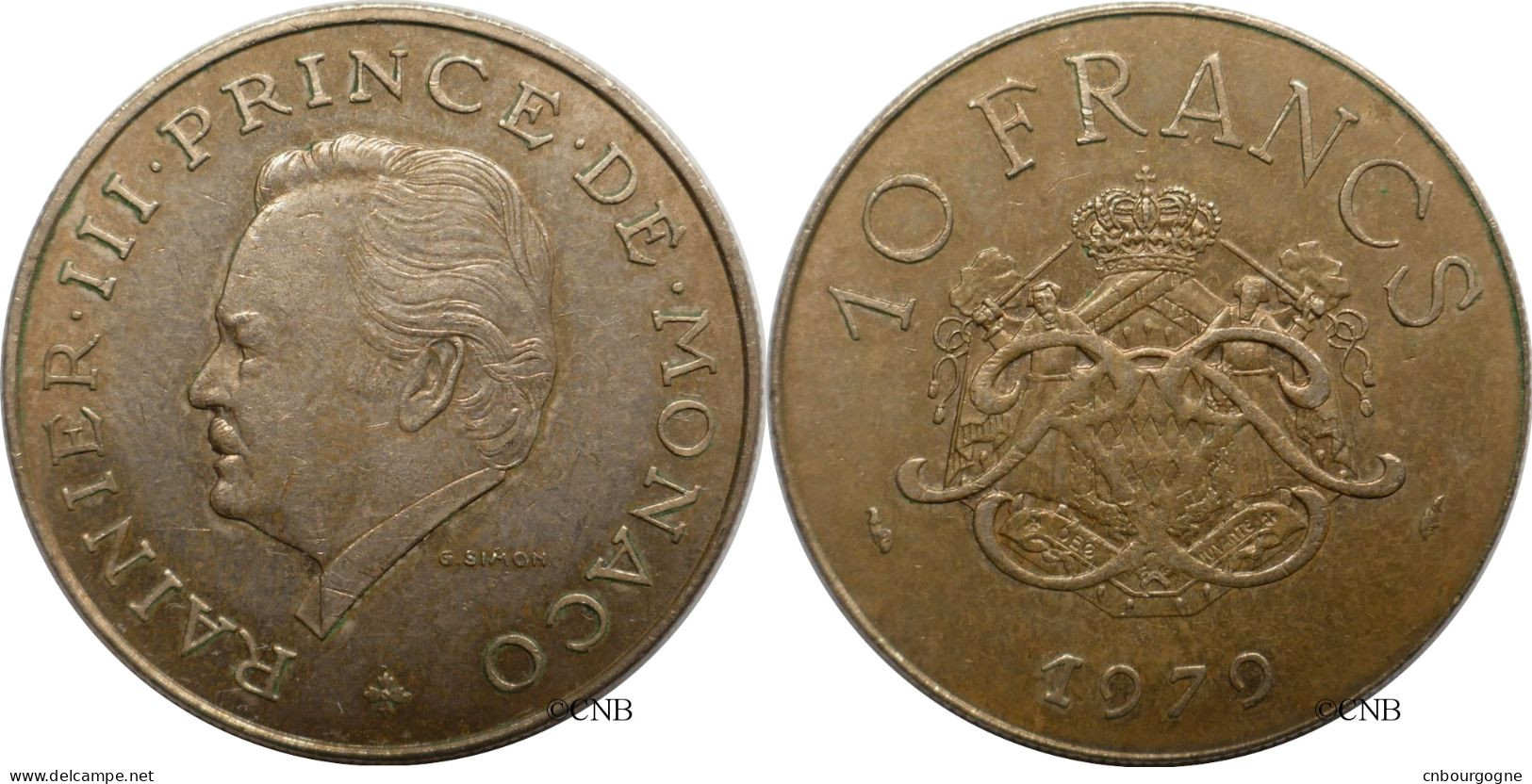 Monaco - Principauté - Rainier III - 10 Francs 1979 - TTB+/AU50 - Mon6655 - 1960-2001 Neue Francs