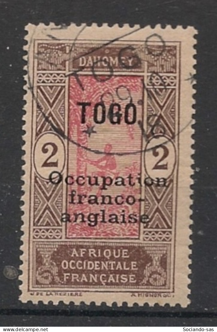 TOGO - 1916 - N°YT. 85 - Cocotier 2c Brun Et Rose - Oblitéré / Used - Oblitérés