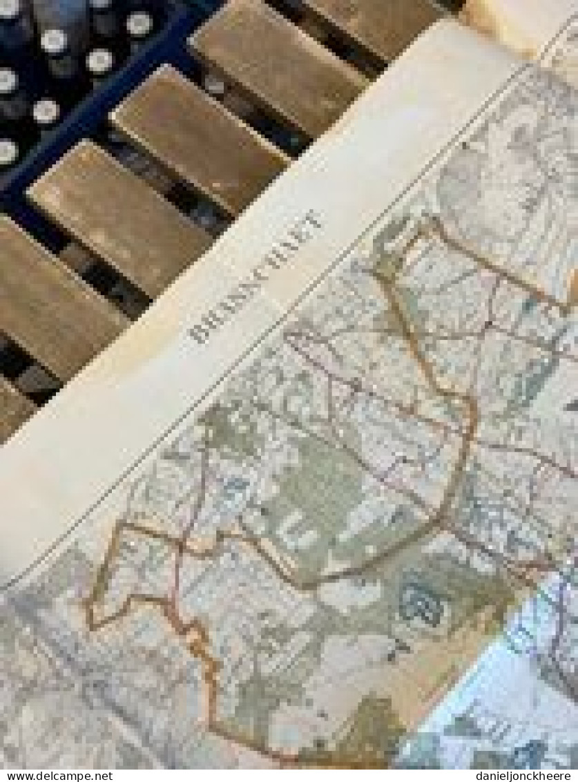 Map Carte Kaart Brasschaet  1/40 000 Cartes De Garnison Edtion De 1932 - Cartes Géographiques