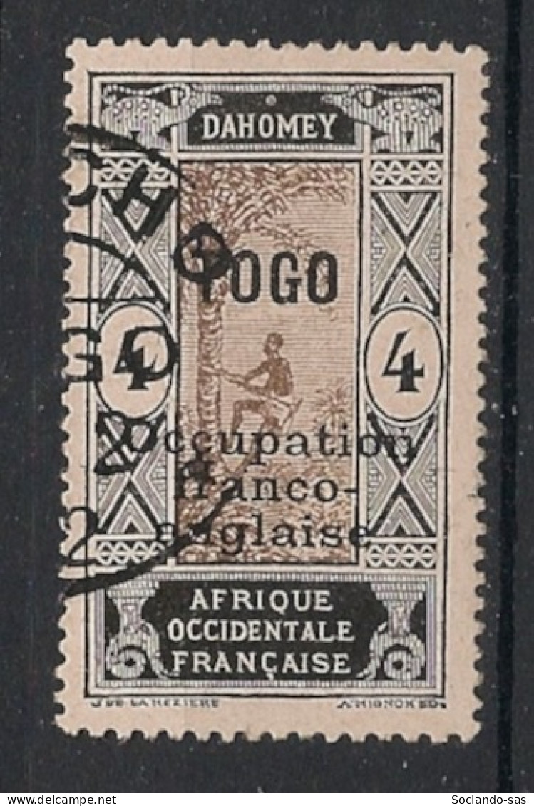 TOGO - 1916 - N°YT. 86 - Cocotier 4c Noir Et Brun - Oblitéré / Used - Usati