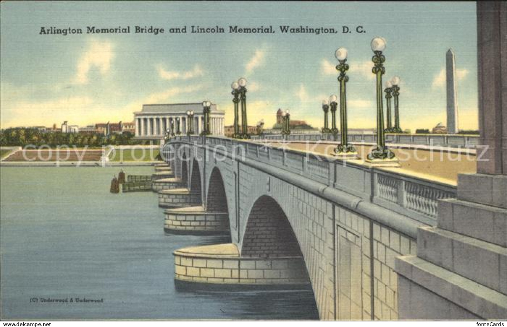 11705010 Washington DC Arlington Memorial Bridge And Lincoln Memorial  - Washington DC