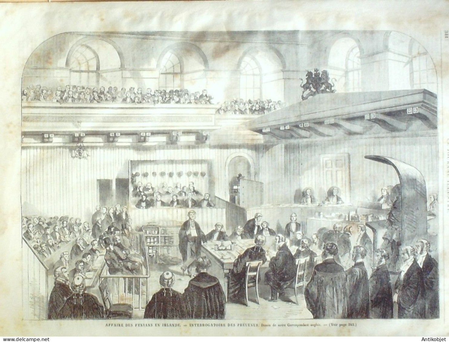 Le Journal Illustré 1865 N°89 Roubaix (59) Pays-Bas Scheveningue Nena-Sahib Irlande Affaire Des Fenians - 1850 - 1899