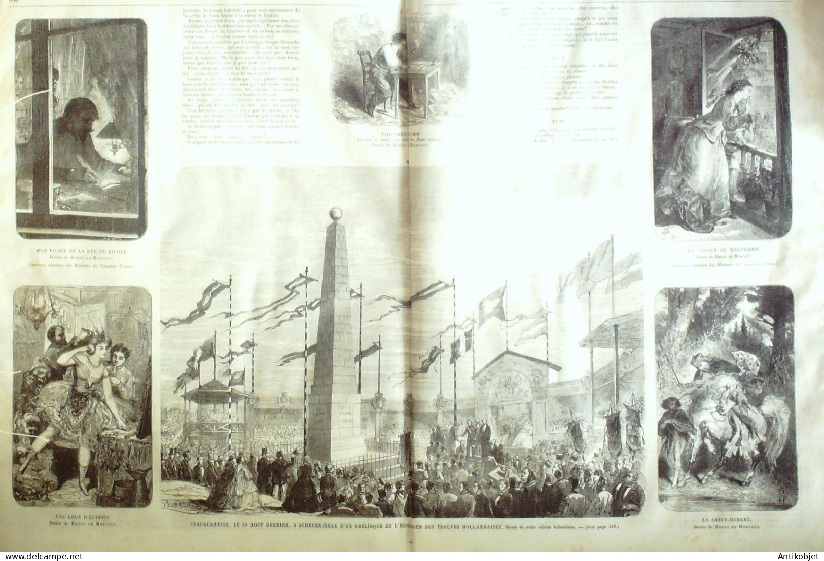 Le Journal Illustré 1865 N°89 Roubaix (59) Pays-Bas Scheveningue Nena-Sahib Irlande Affaire Des Fenians - 1850 - 1899