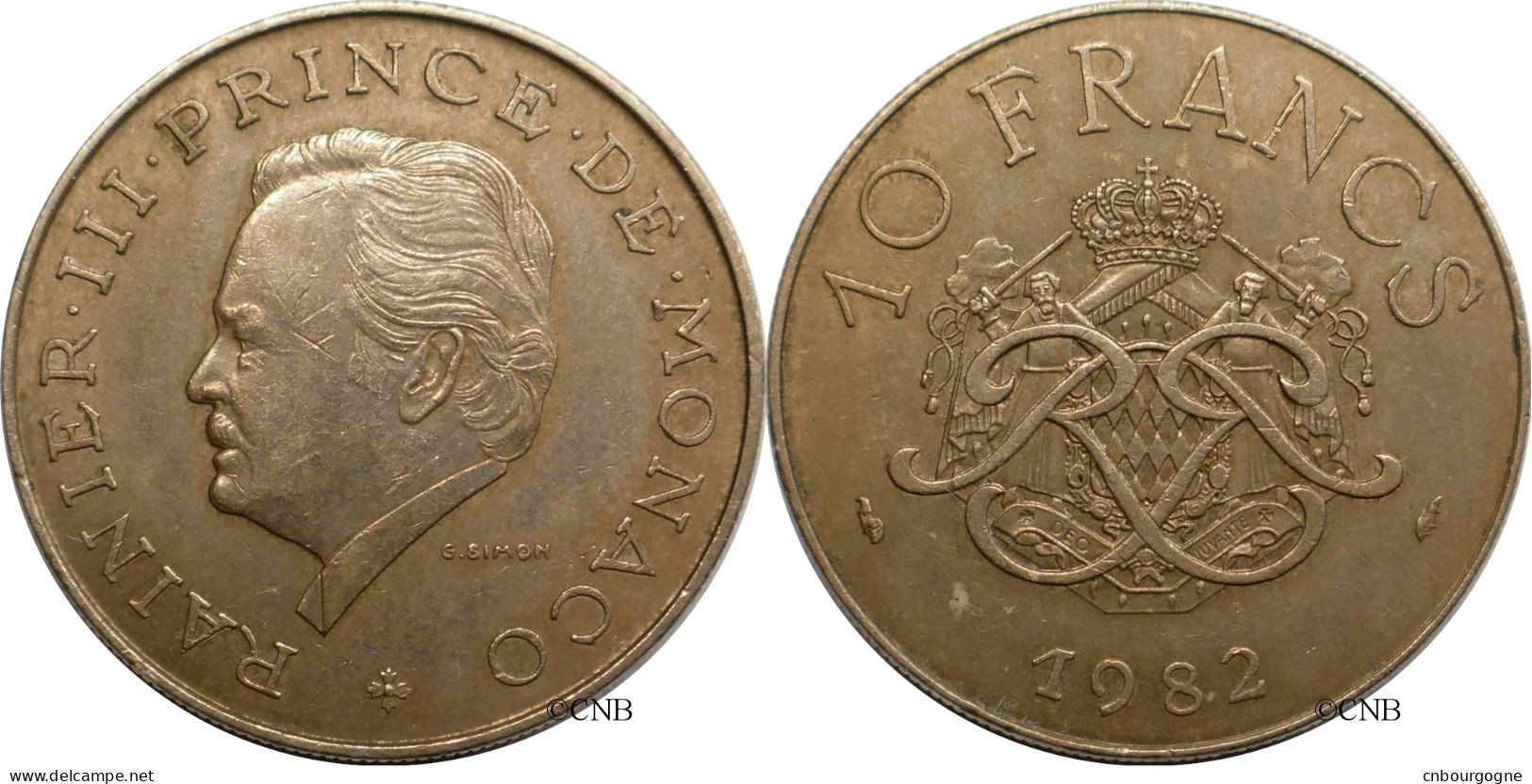 Monaco - Principauté - Rainier III - 10 Francs 1982 - TTB+/AU50 - Mon6658 - 1960-2001 Nieuwe Frank