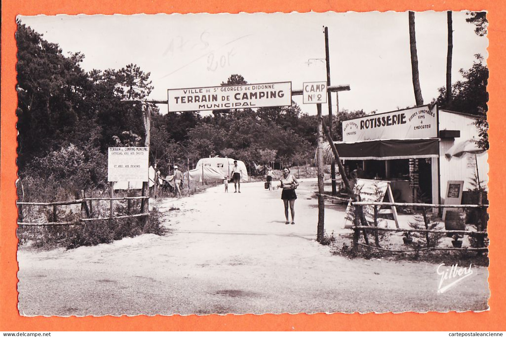 22369 / ⭐ 17-SAINT-GEORGES-DE-DIDONNE St Rotisserie Terrain Camping Entrée Camp N°2 Photo-Bromure 1940s GILBERT 617  - Saint-Georges-de-Didonne