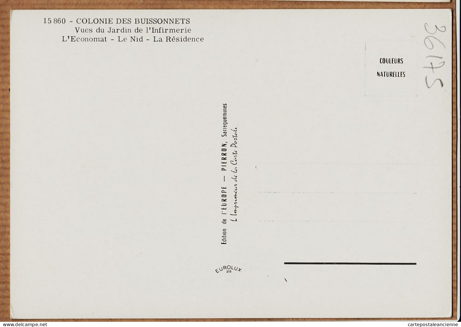 22365 / ⭐ 17-SAINT-GEORGE-de-DIDONNE Colonie BUISSONNETS Vues Jardin Infirmerie ECONOMAT Nid Résidence PIERRON - Saint-Georges-de-Didonne