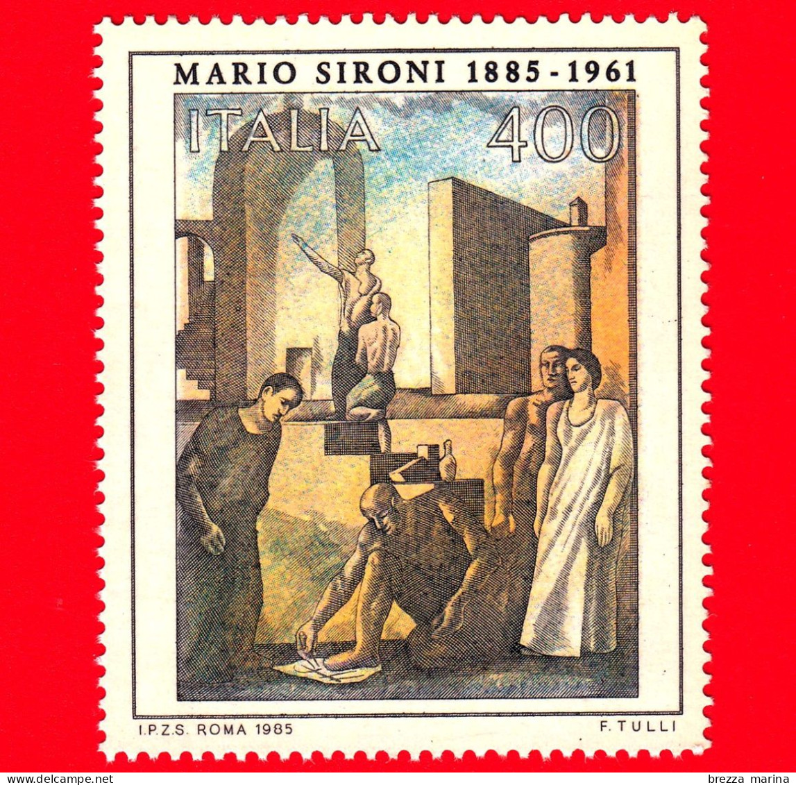 Nuovo - MNH - ITALIA - 1985 - Arte - Mario Sironi - La Civiltà Del Lavoro - 400 L. - 1981-90:  Nuevos