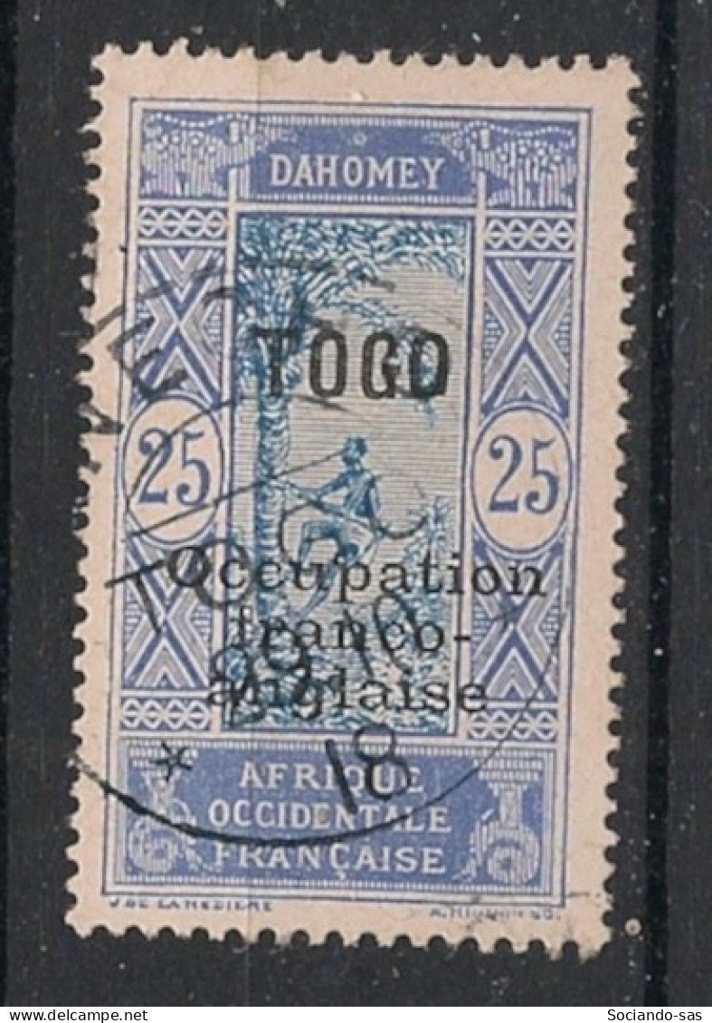 TOGO - 1916 - N°YT. 91 - Cocotier 25c Outremer - Oblitéré / Used - Oblitérés