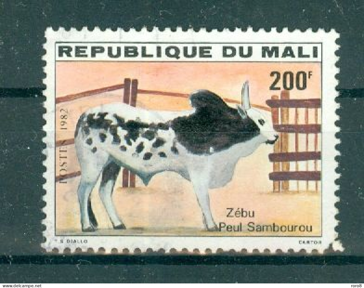 REPUBLIQUE DU MALI - N°463 Oblitéré. Faune. Zébus. - Mali (1959-...)