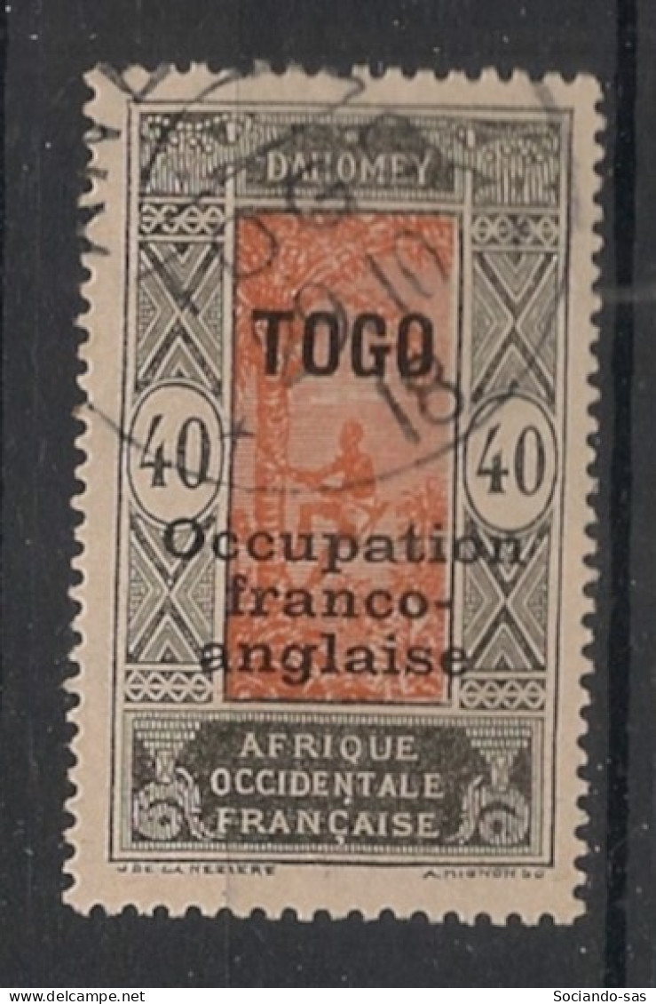 TOGO - 1916 - N°YT. 94 - Cocotier 40c Gris Et Orange - Oblitéré / Used - Gebraucht