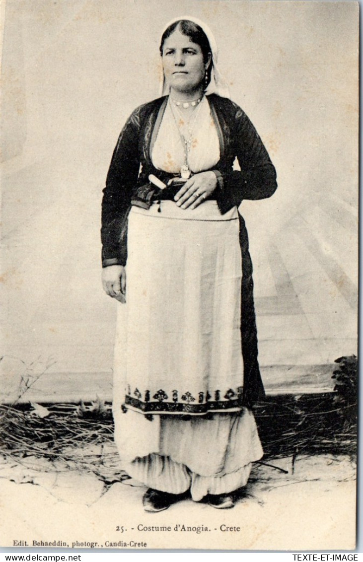 GRECE - CRETE - Type De Costume D'ANOGIA - Grèce