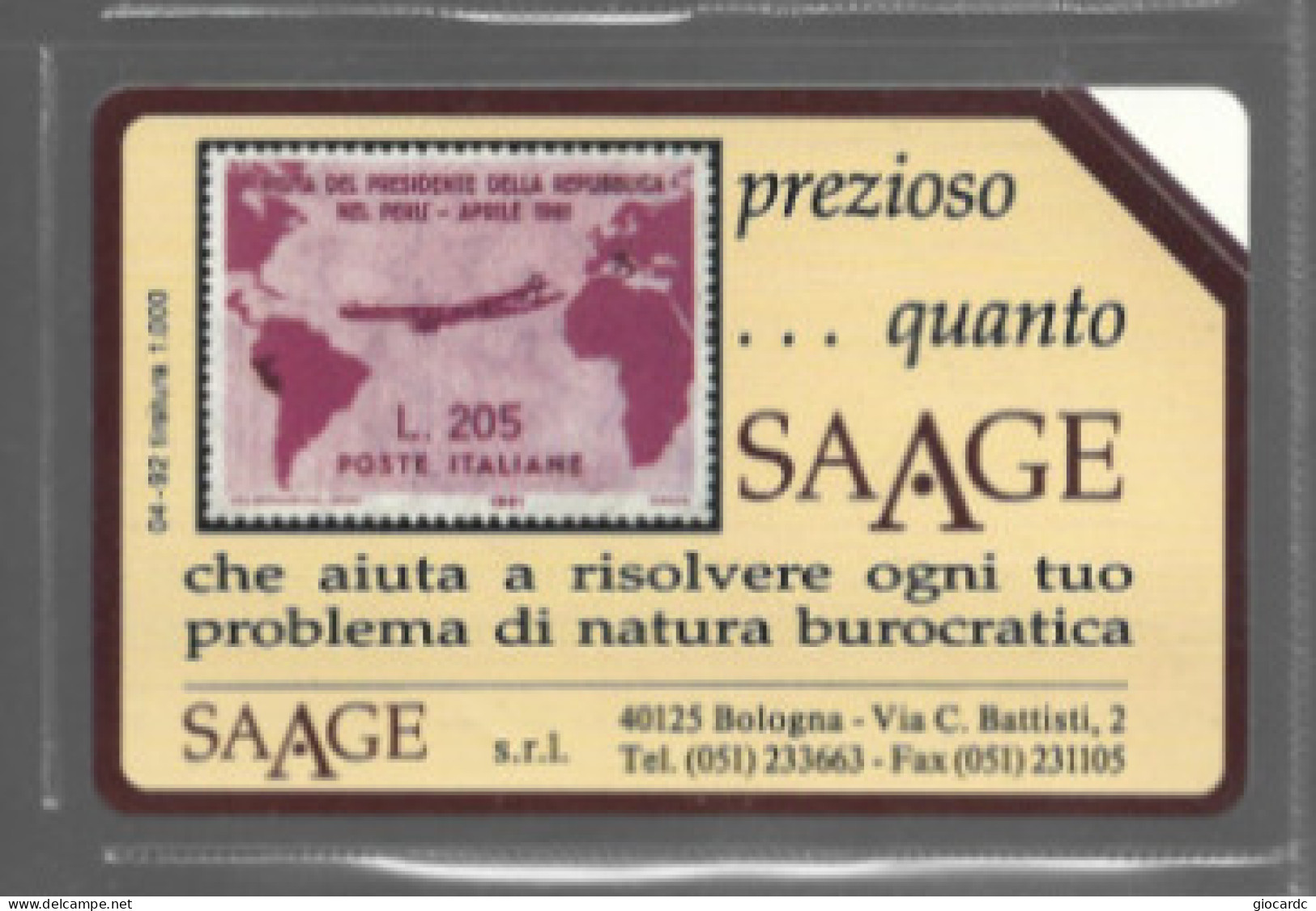 TELECOM ITALIA  (PERIODO SIP)  OMAGGIO PRIVATE -  C. & C. 3165 - SAAGE: GRONCHI ROSA  - NUOVE ** - Private - Tribute