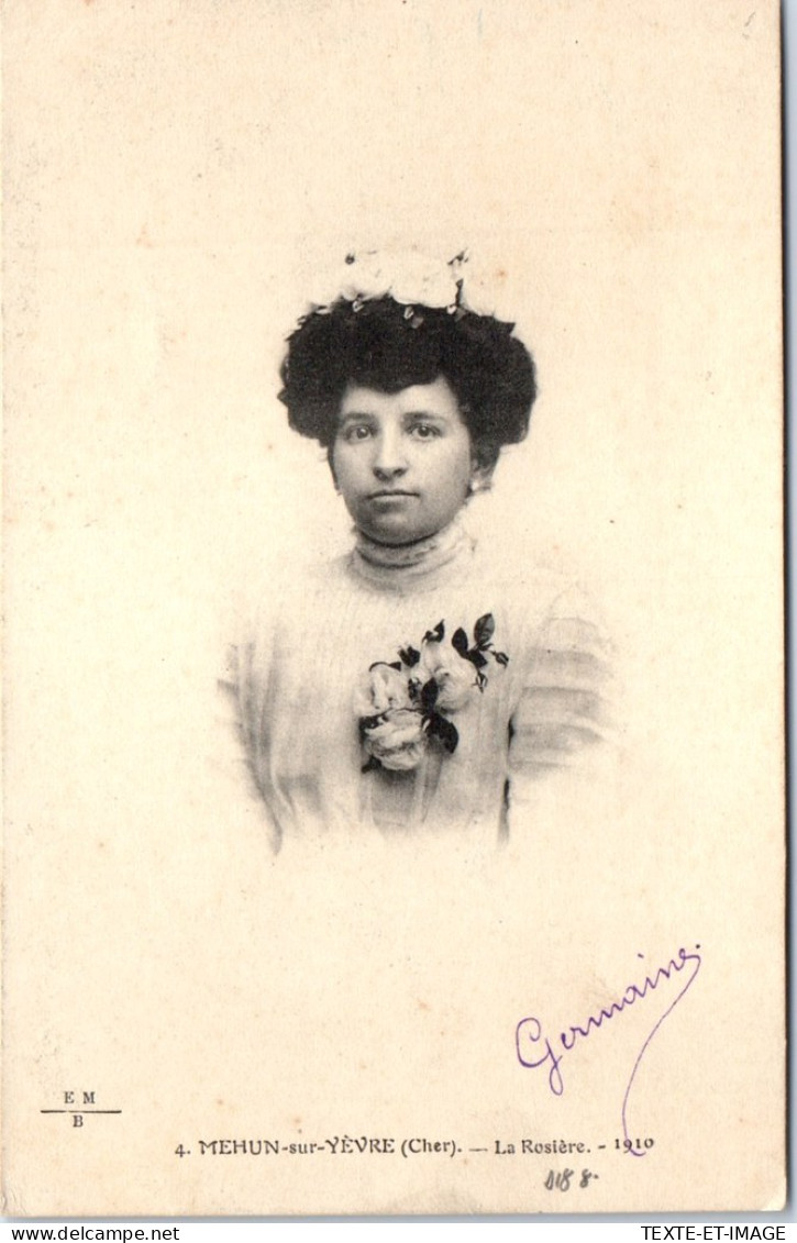 18 MEHUN SUR YEVRE - Portrait De La Rosiere 1910 - Mehun-sur-Yèvre
