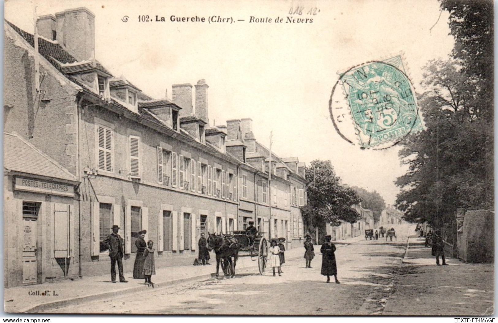18 LA GUERCHE - La Route De Nevers. - La Guerche Sur L'Aubois