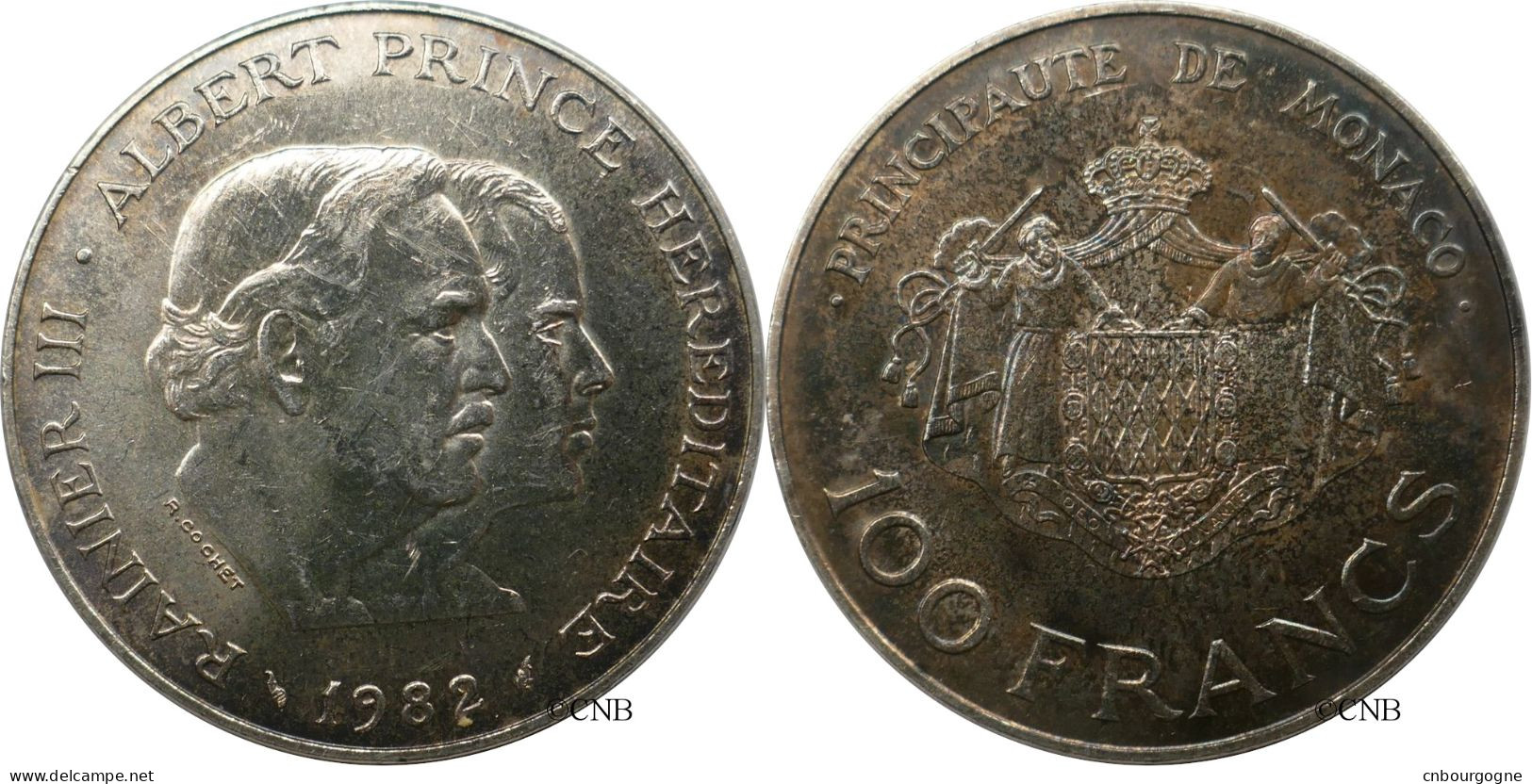 Monaco - Principauté - Rainier III - 100 Francs 1982 - SUP/AU55 - Mon6792 - 1960-2001 Franchi Nuovi