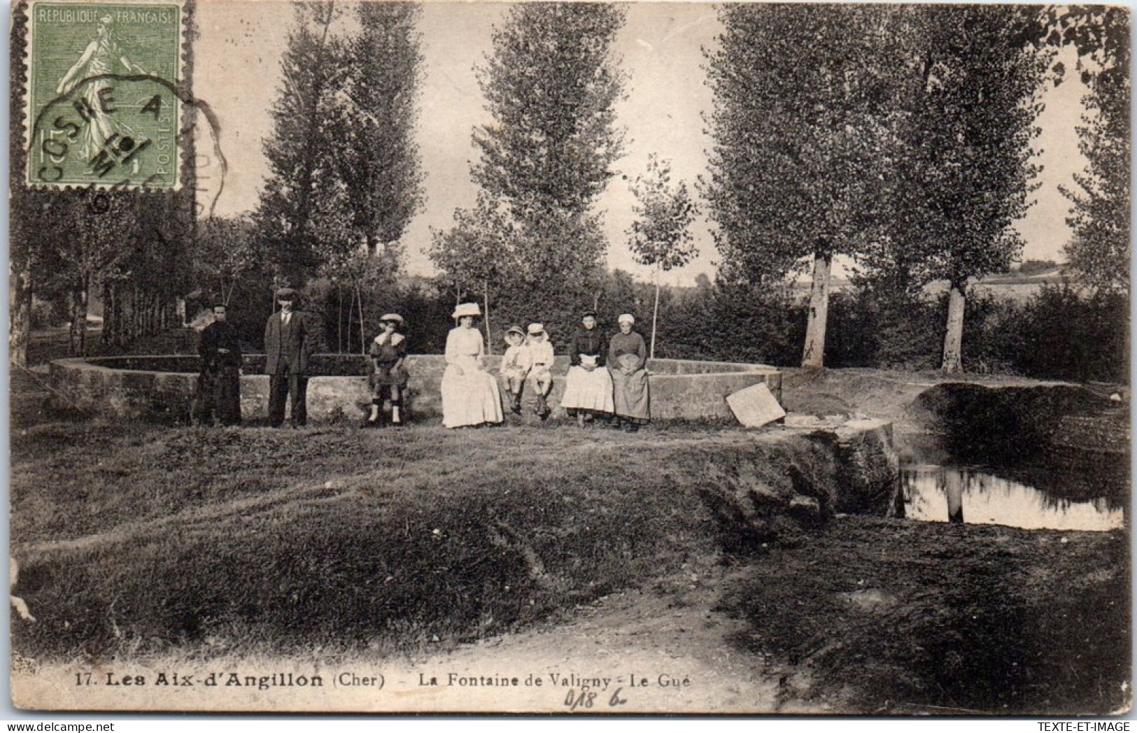 18 LES AIX D'ANGILLON - La Fontaine De Valigny, Le Gue. - Les Aix-d'Angillon