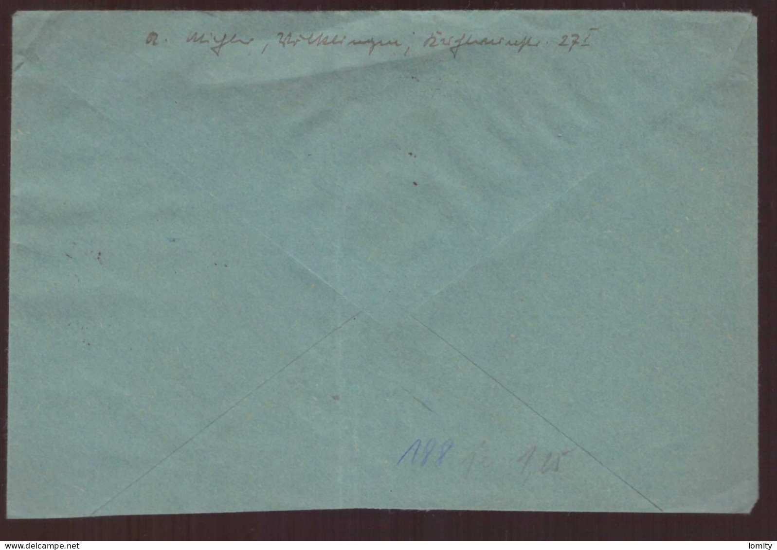 Sarre Lettre Brief Cover Letter N°186 Y&T Paire Centrale Avec Pont Cachet 1935 Zwischenstegpaar Michel N°188 - Lettres & Documents