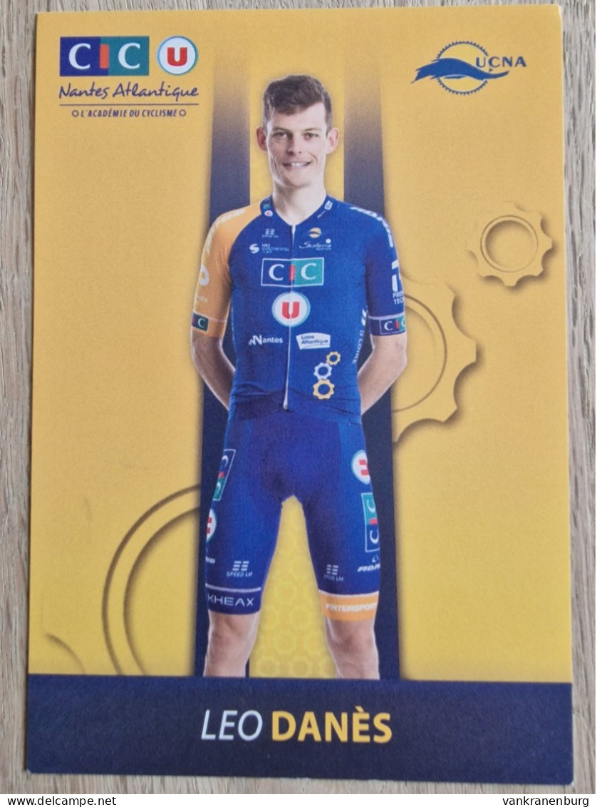 Card Leo Danes - Team CIC U-Nantes Atlantique - 2024 - Cycling - Cyclisme - Ciclismo - Wielrennen - Cycling