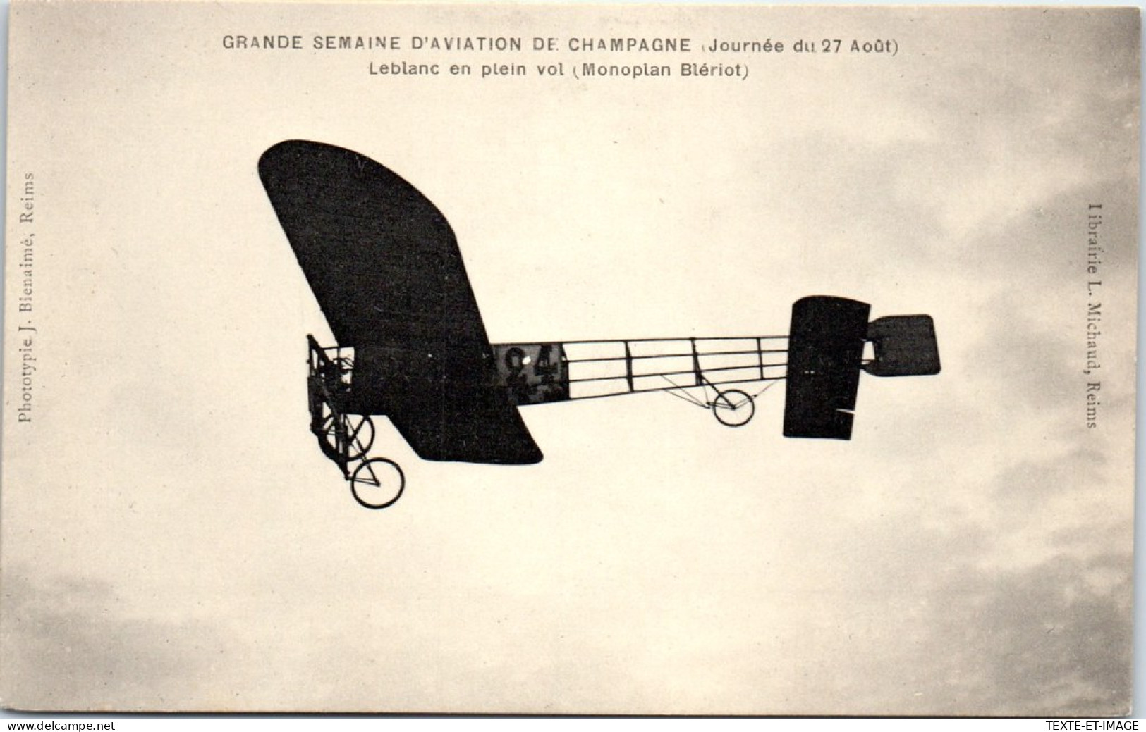 AVIATION - Grande Semaine De Champagne, Vol De LEBLANC  - Other & Unclassified