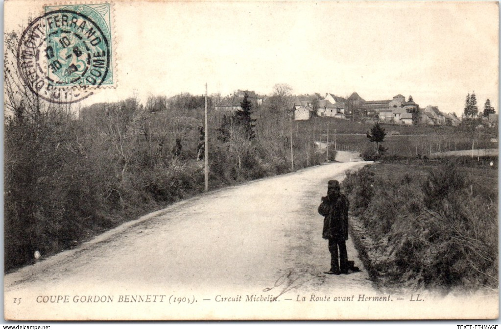 AUTOMOBILE - Gordon Bennett 1905, Route Avant Herment  - Altri & Non Classificati