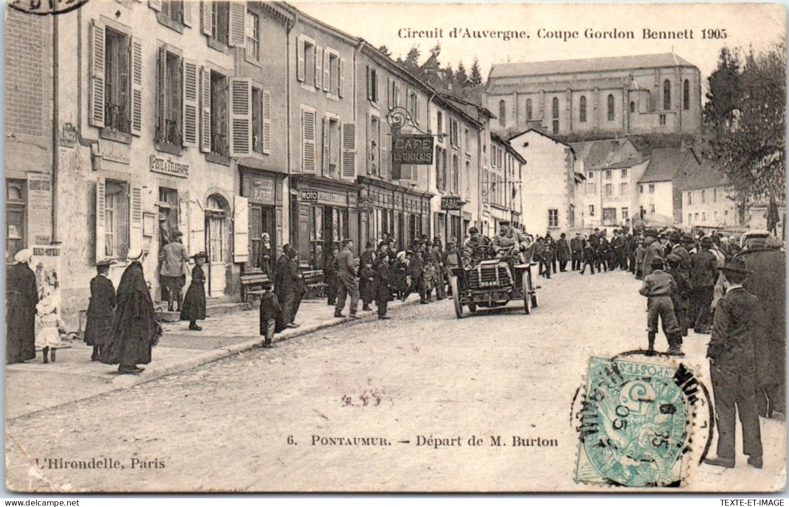 AUTOMOBILE - Gordon Bennett 1905, Depart De Burton  - Autres & Non Classés