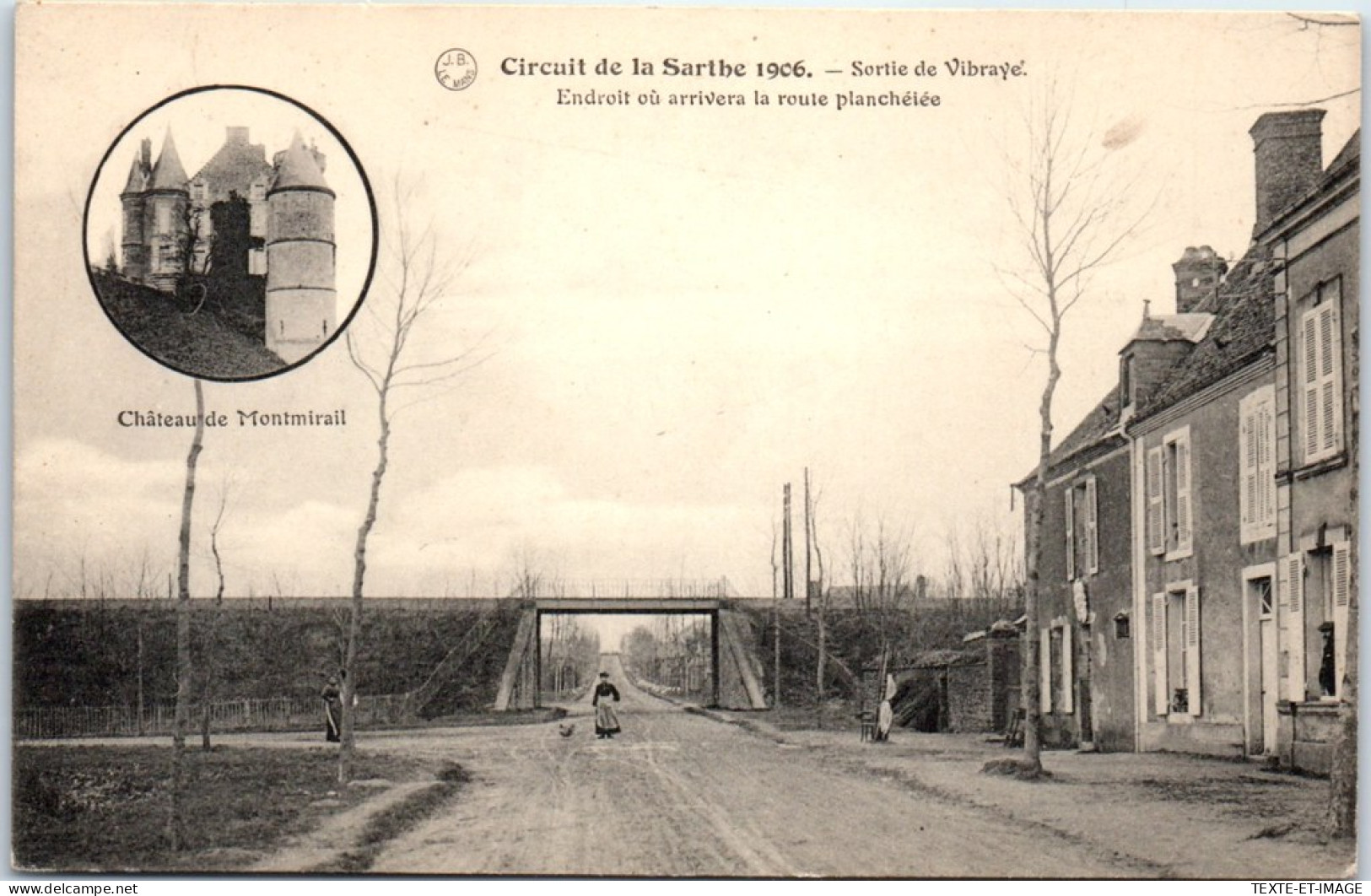 AUTOMOBILE - Circuit De La Sarthe 1906, Sortie De Vibraye  - Autres & Non Classés