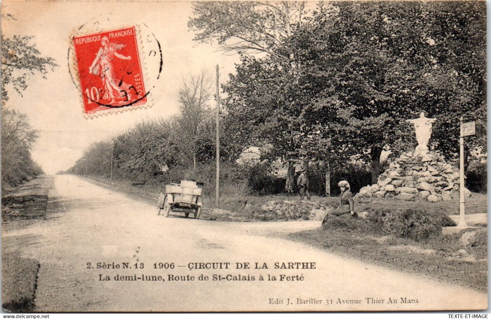AUTOMOBILE - Circuit De La Sarthe 1906, Route De St Calais  - Other & Unclassified