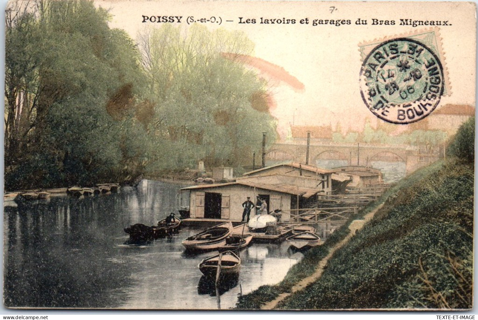 78 POISSY - Les Lavoirs Et Garages Du Bras Migneaux  - Poissy