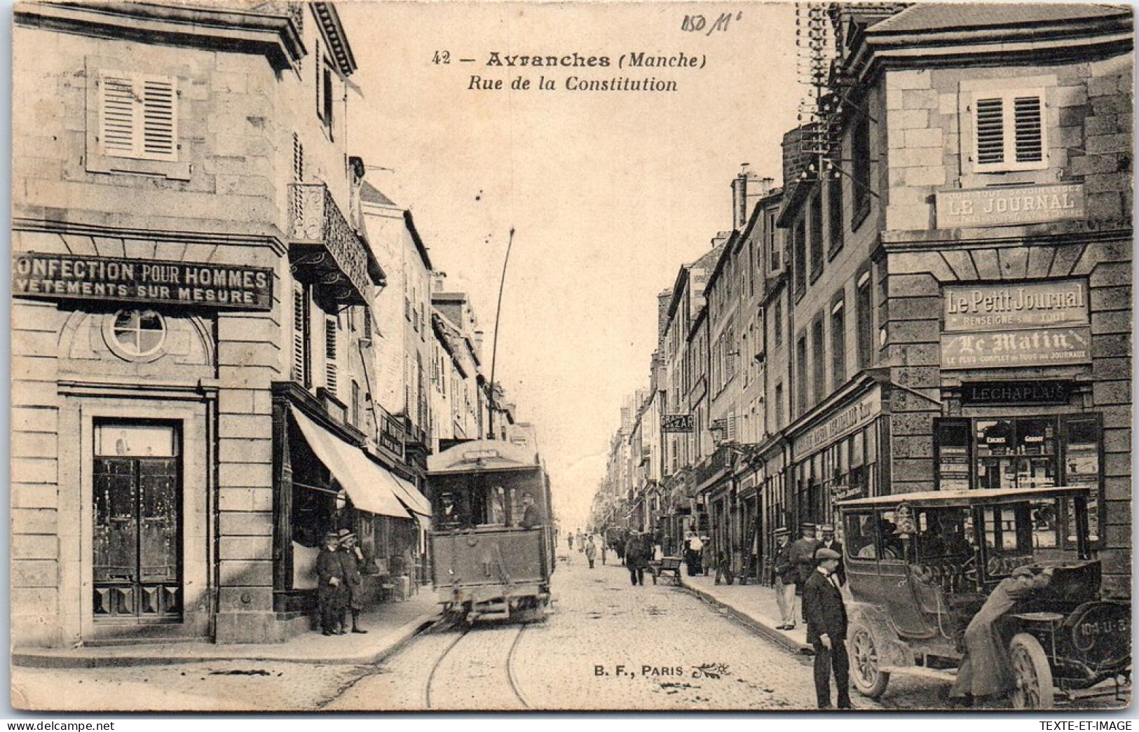 50 AVRANCHES - La Rue De La Constitution (tramway) - Avranches