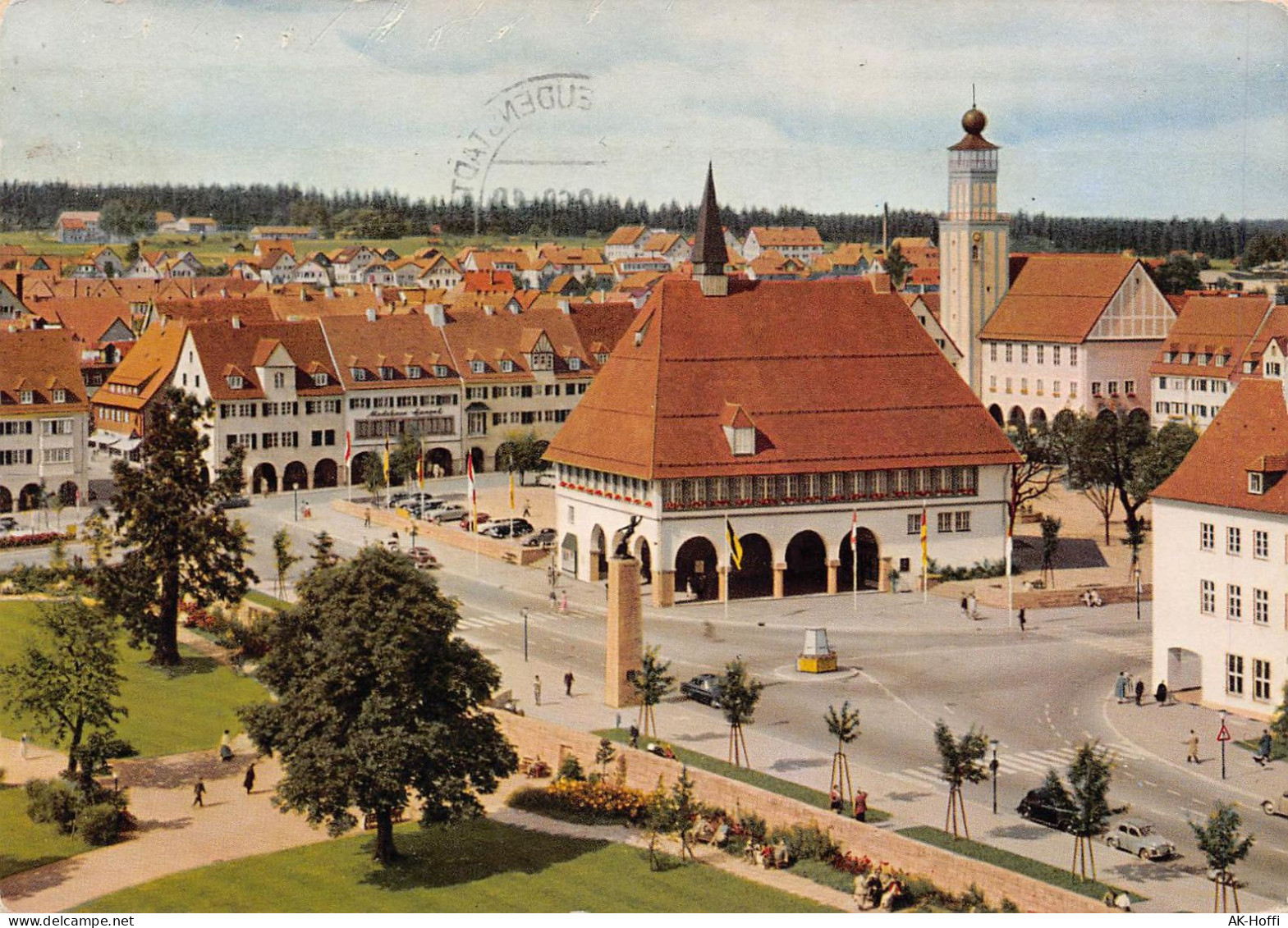 Freudenstadt - Blick Auf Das Stadthaus, Rathaus, Marktanlagen - Freudenstadt