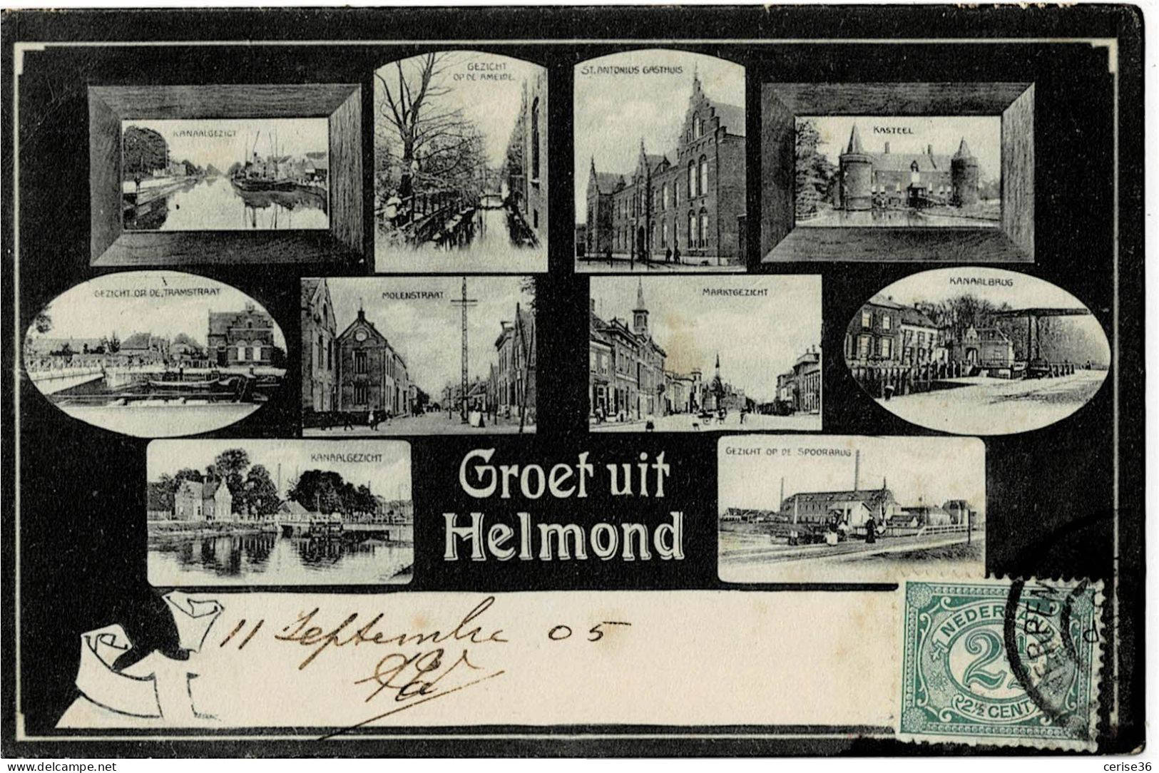 Groet Uit Helmond Circulée En 1905 - Helmond