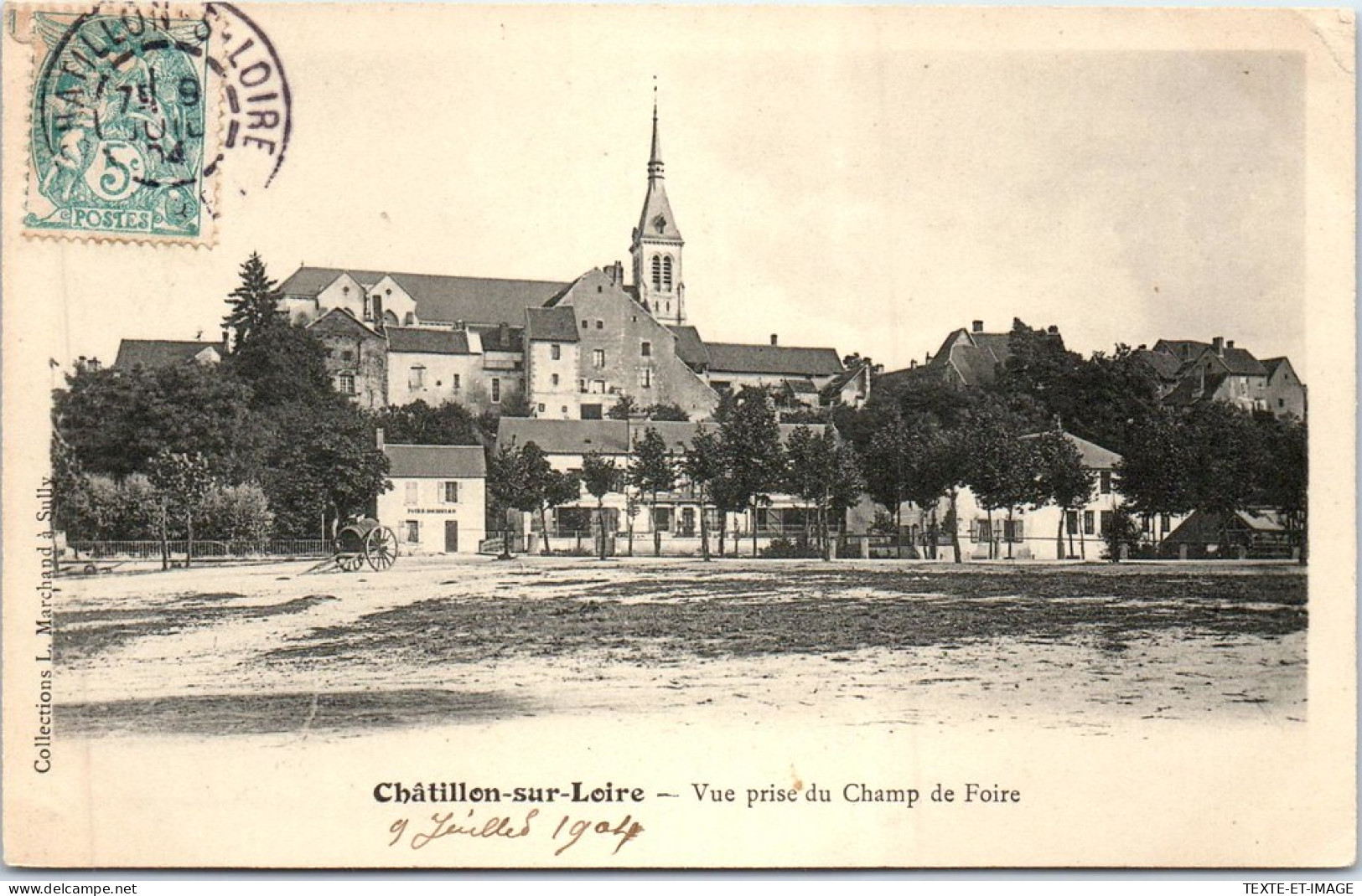 45 CHATILLON SUR LOIRE - Vue Prise Du Champ De Foire  - Chatillon Sur Loire