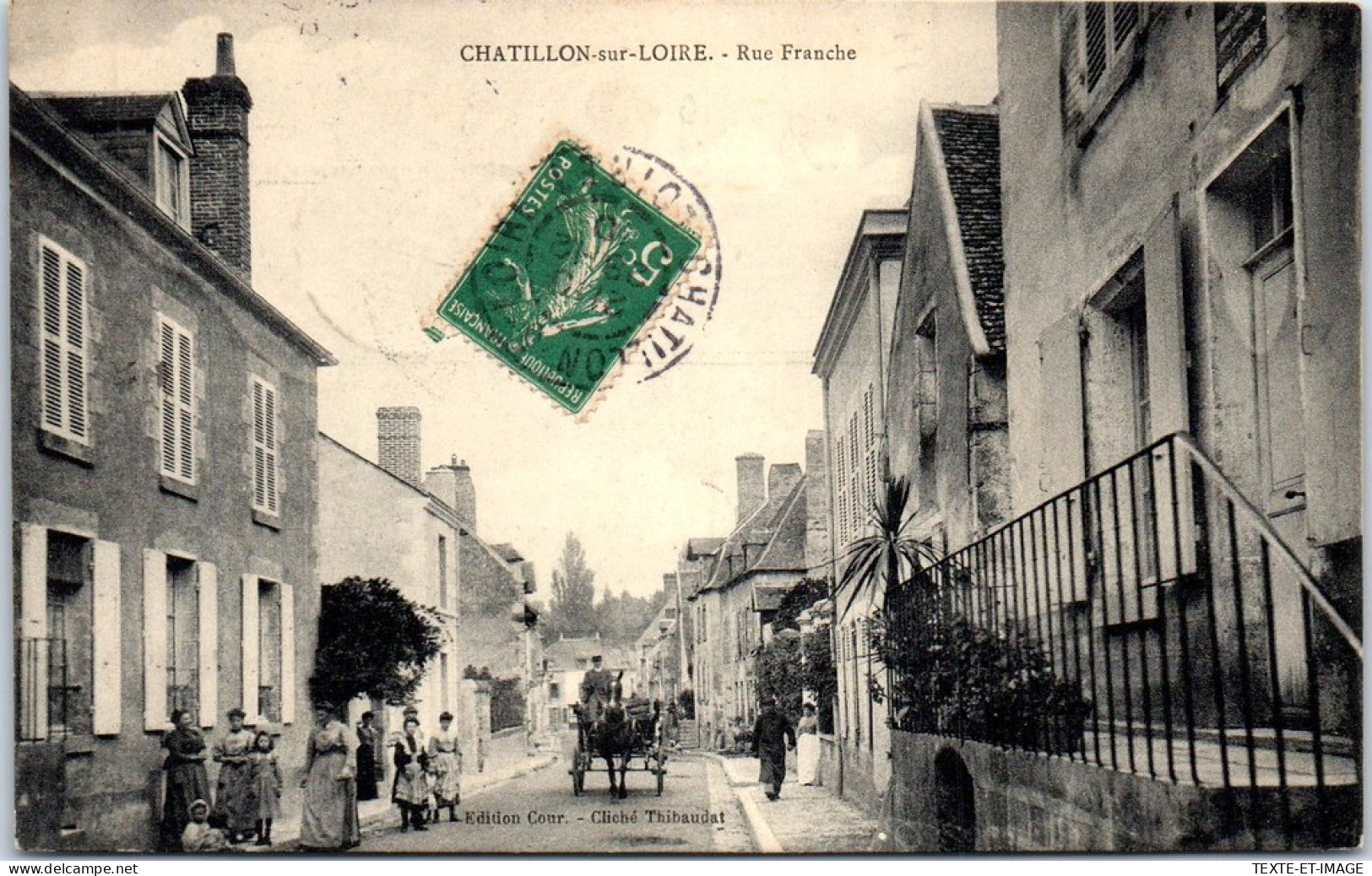 45 CHATILLON SUR LOIRE - Un Coin De La Rue Franche  - Chatillon Sur Loire