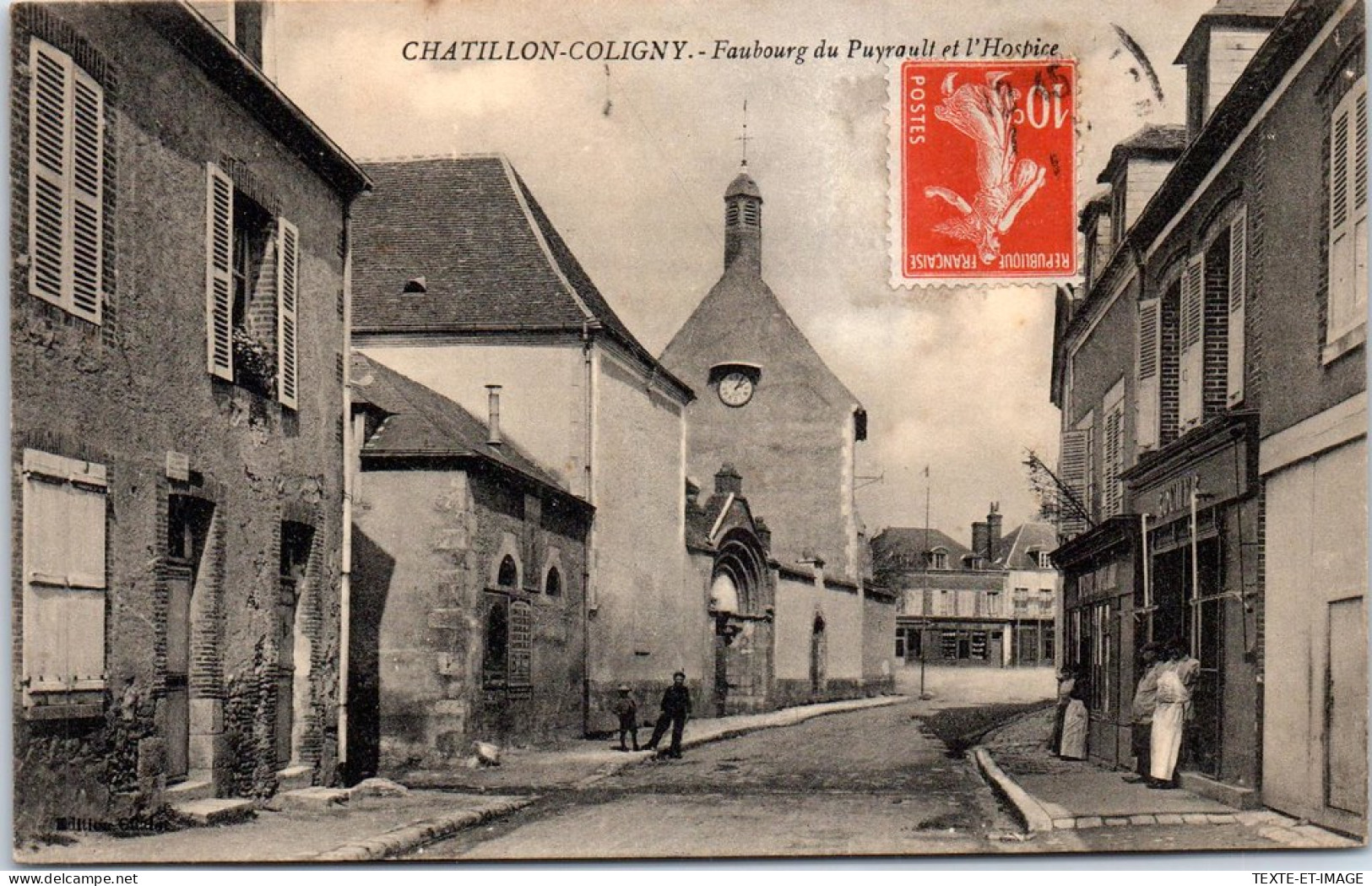45 CHATILLON COLIGNY - Faubourg Puyrault, Vue De L'hospice  - Chatillon Coligny