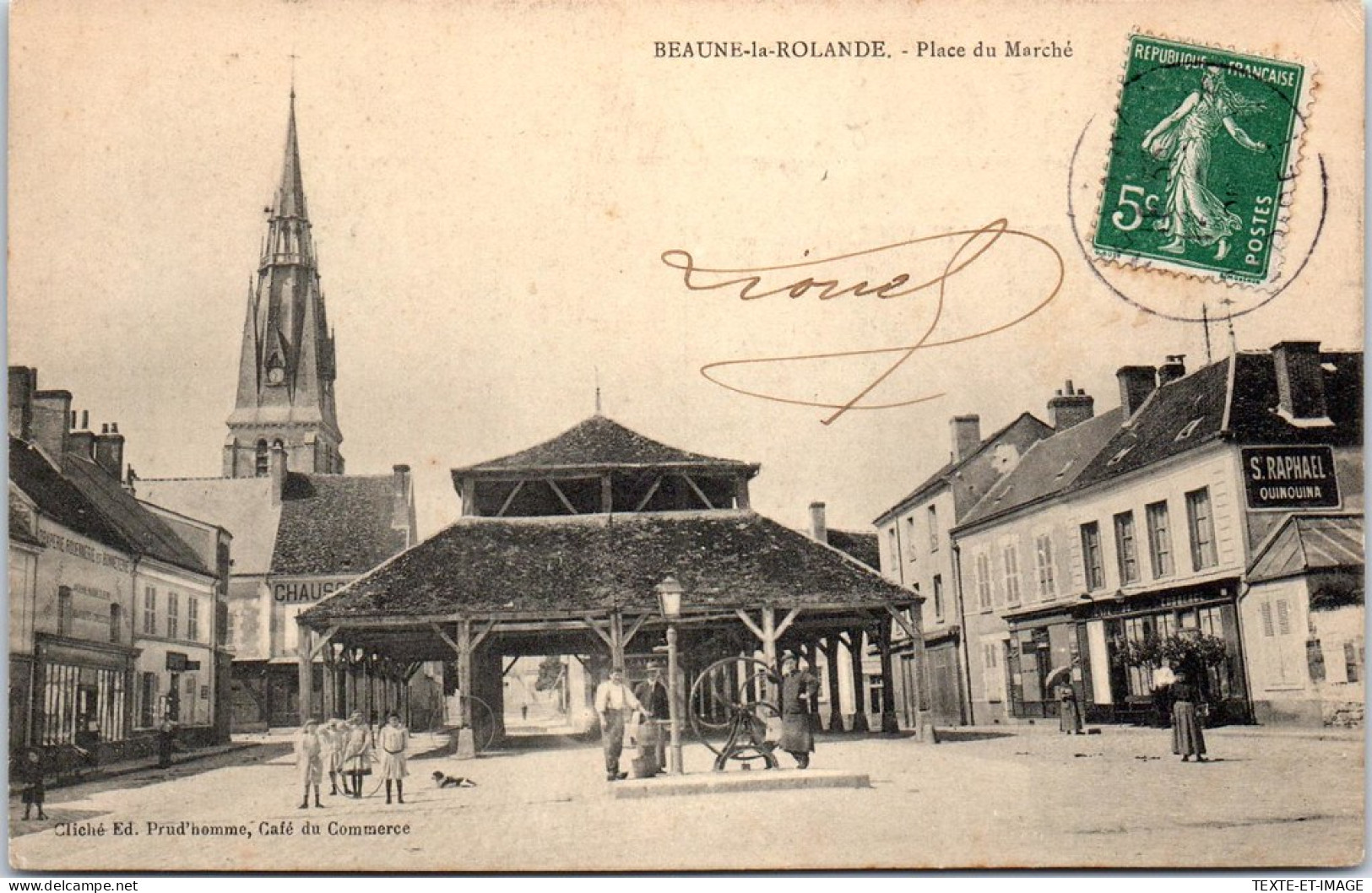 45 BEAUNE LA ROLANDE - La Place Du Marche  - Beaune-la-Rolande