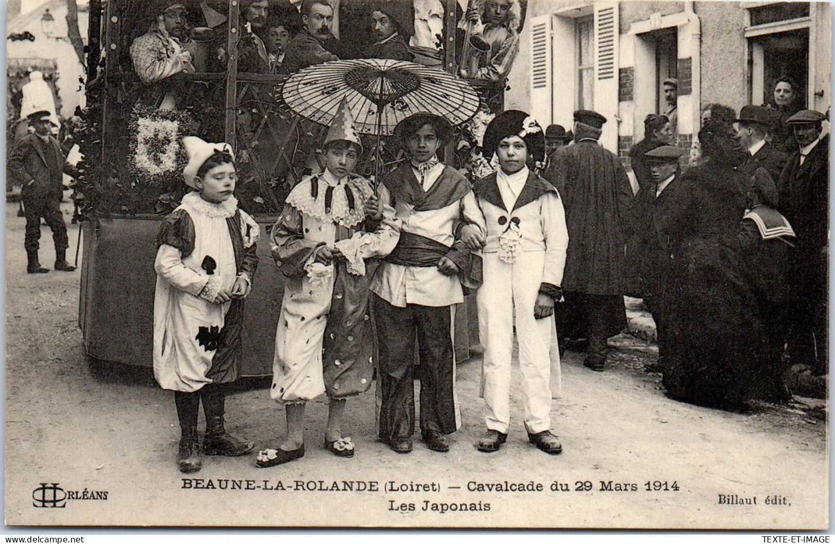 45 BEAUNE LA ROLANDE - Cavalcade 1914, Les Japonais  - Beaune-la-Rolande