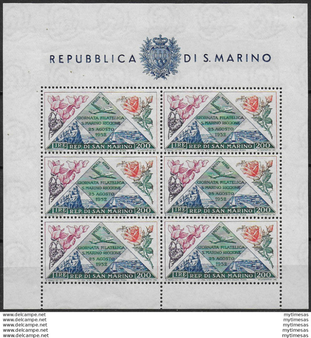 1952 San Marino Lire 200 Fiori MS MNH Sassone N. 14 - Autres & Non Classés