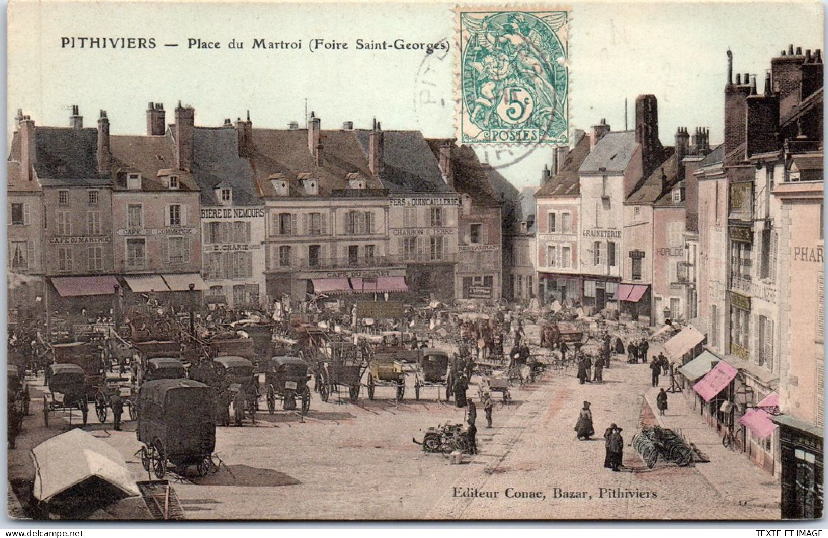 45 PITHIVIERS - Place Du Martroi, Foire St Georges  - Pithiviers