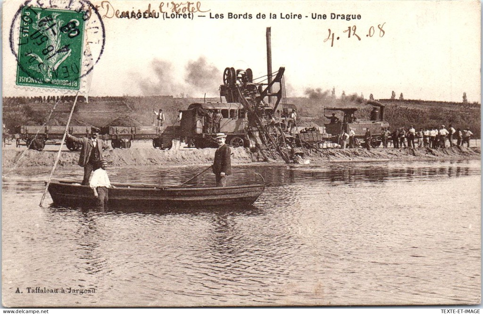 45 JARGEAU - Les Bords De Loire, Une Drague.  - Jargeau