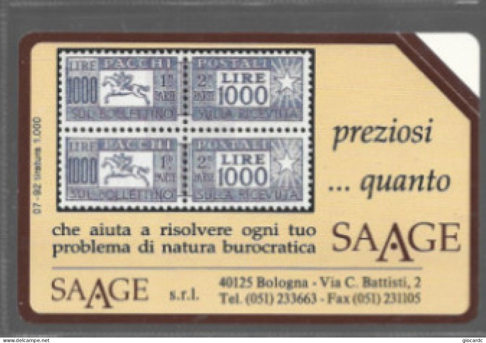 TELECOM ITALIA  (PERIODO SIP)  OMAGGIO PRIVATE -  C. & C. 3168 - SAAGE: CAVALLINO - NUOVE ** - Privé - Hulde