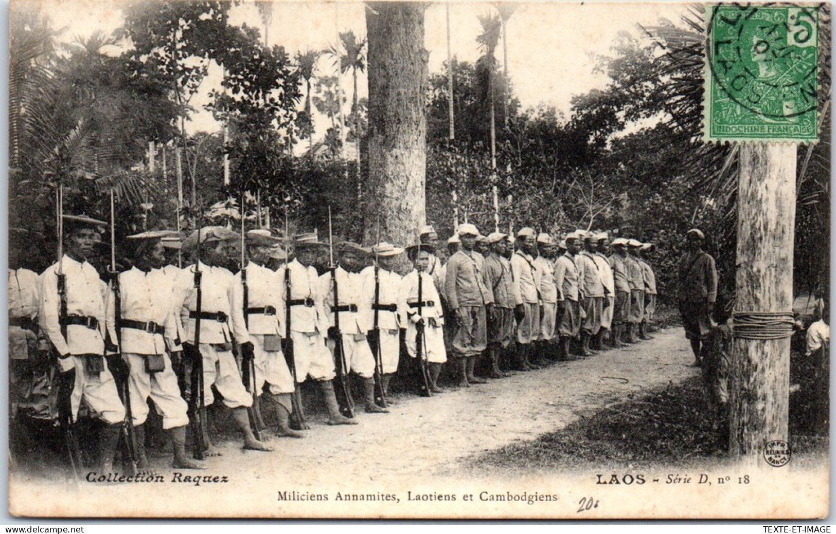 LAOS - Type De Miliciens Annamites. - Laos