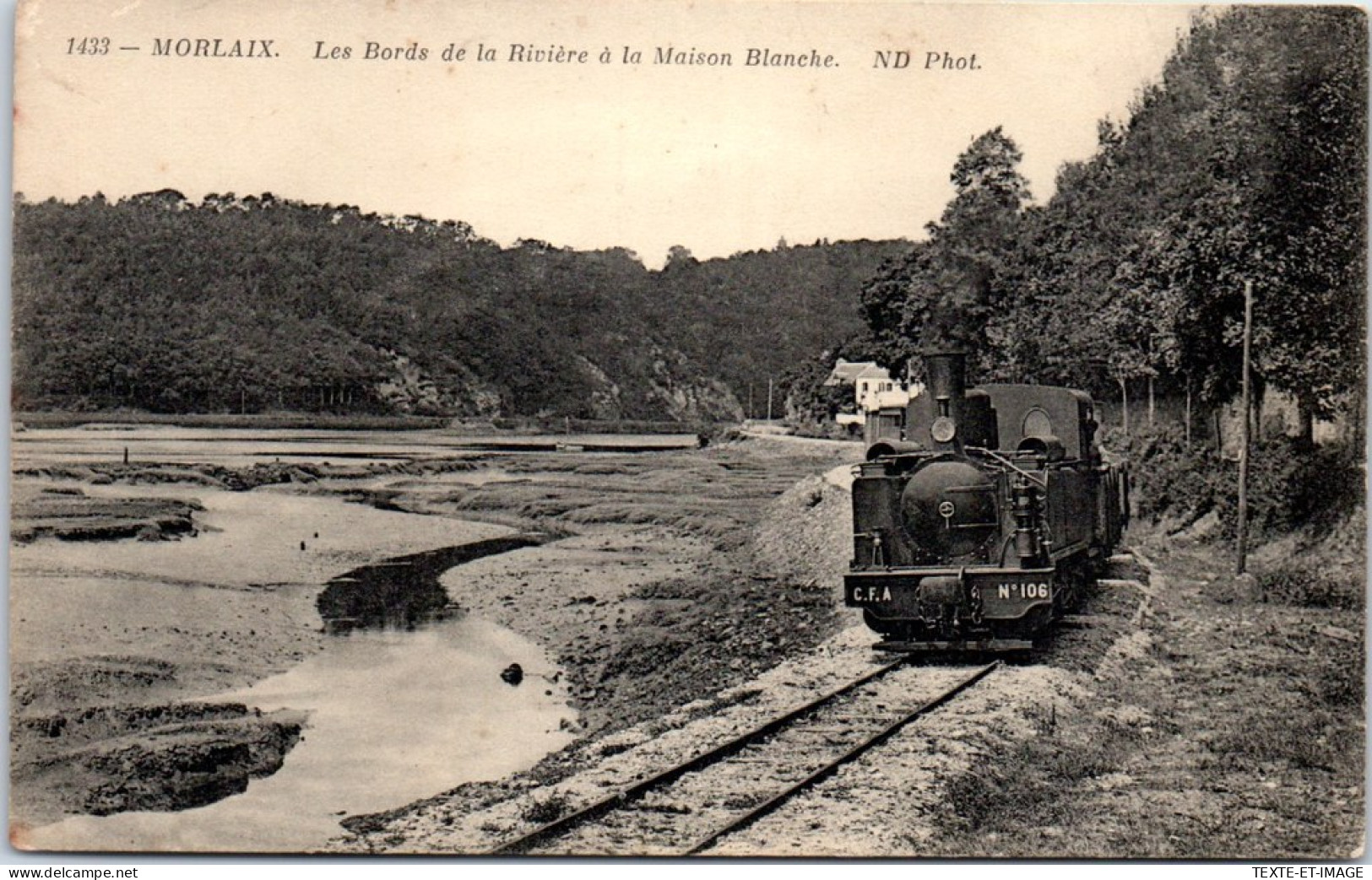 29 MORLAIX - Bords De La Riviere A Maison Blanche (train) - Morlaix