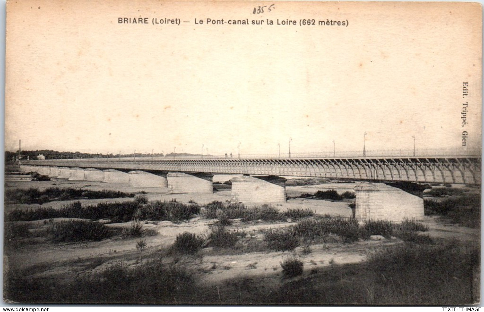 45 BRIARE - Pont Canal Depuis Les Bords De Loire  - Briare