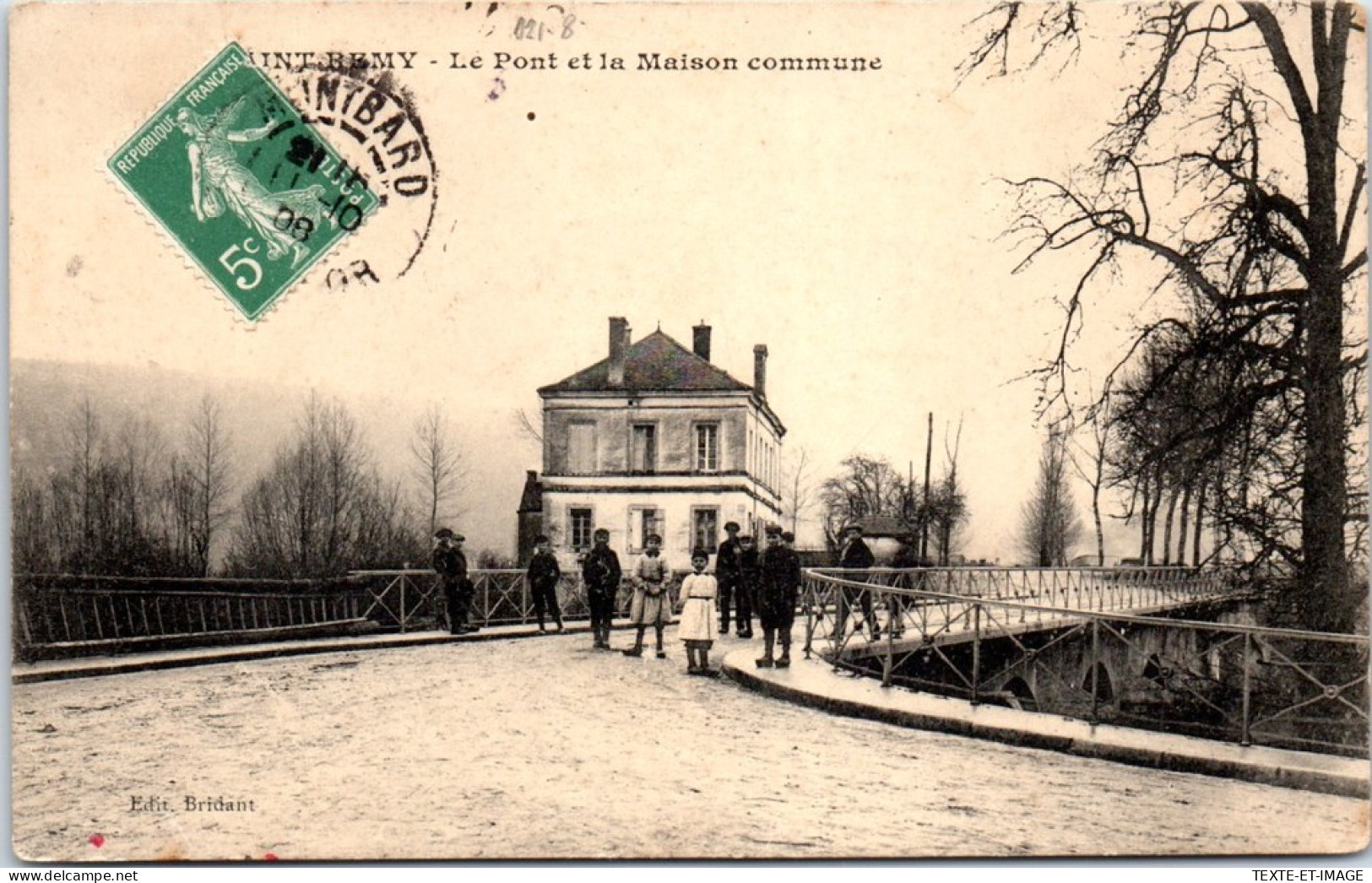 21 SAINT REMY - Le Pont & La Maison Commune. - Autres & Non Classés
