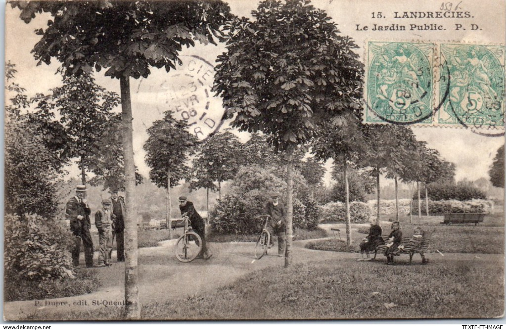 59 LANDRECIE - Le Jardin Public.  - Landrecies
