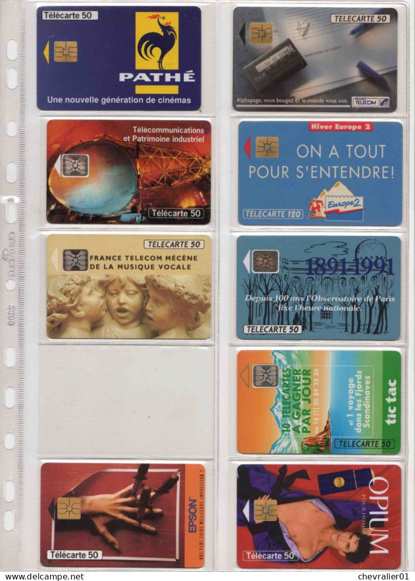 Cartes De Téléphone_Télécartes_France_154 Cartes - Lots - Collections