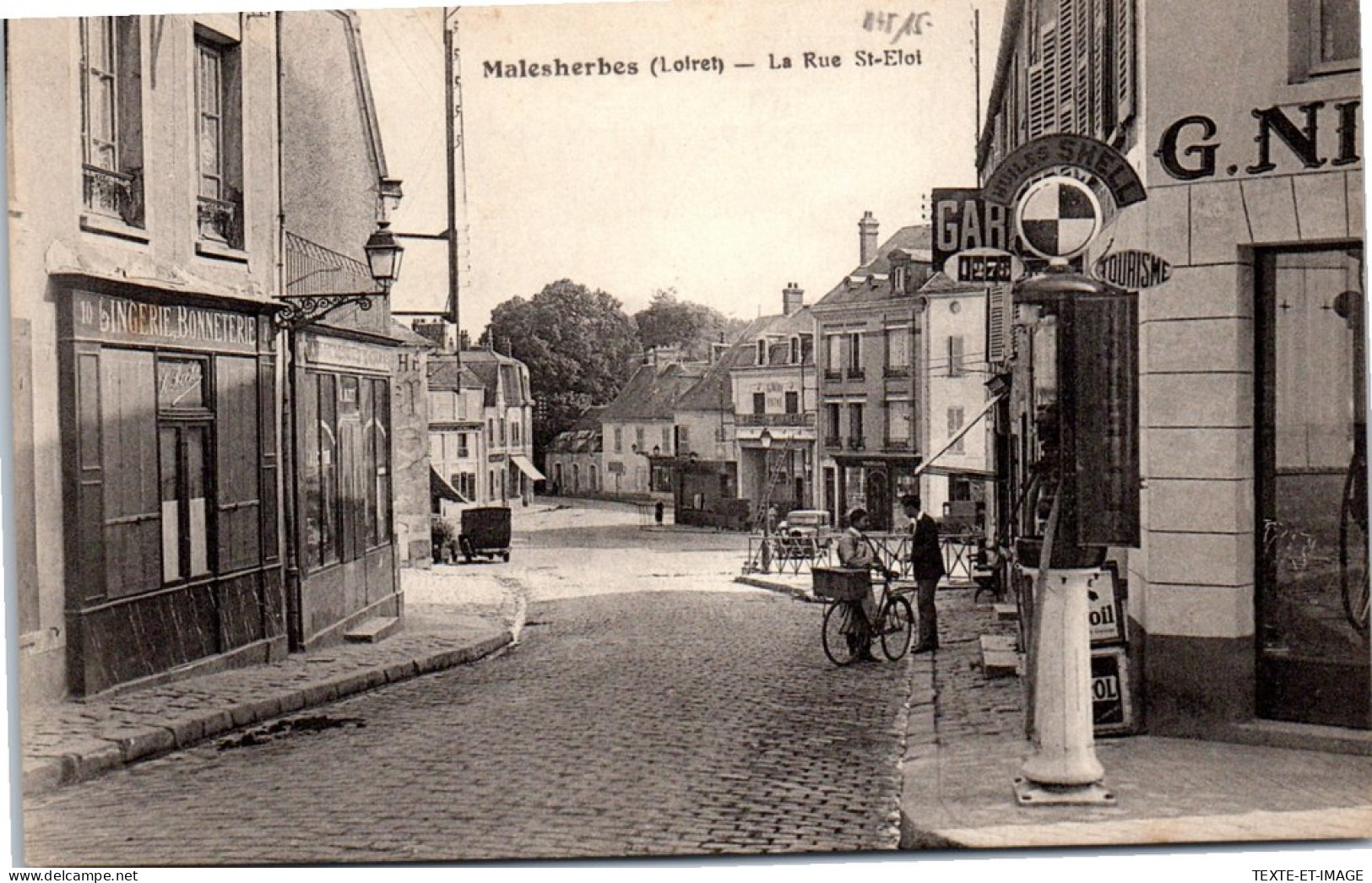 45 MALESHERBES - La Rue Saint Eloi (pompe A Essence) - Malesherbes