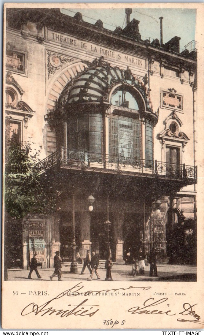 75010 PARIS - Entree Du Theatre De La Porte Saint Martin. - District 10